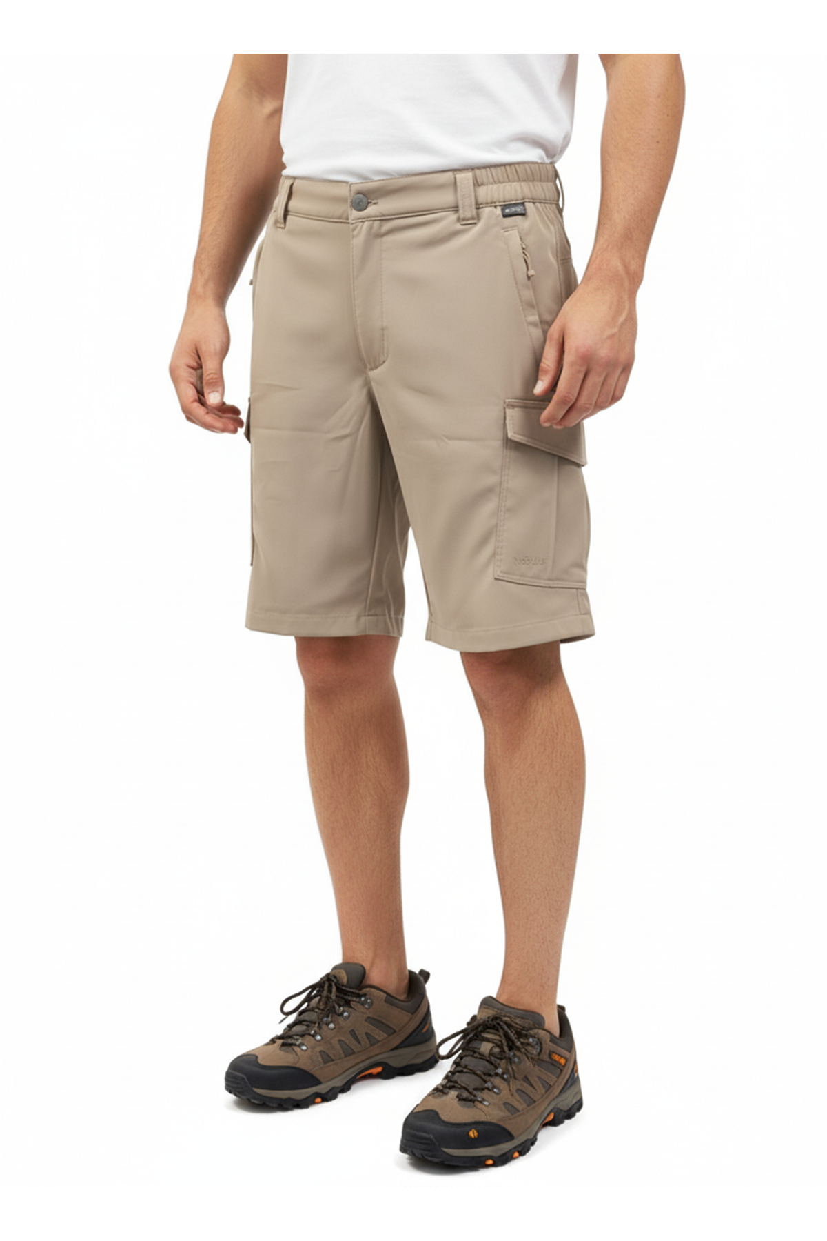 NOBLE PLUS ERKEK ŞORT KAPAKLI CEP BEJ
