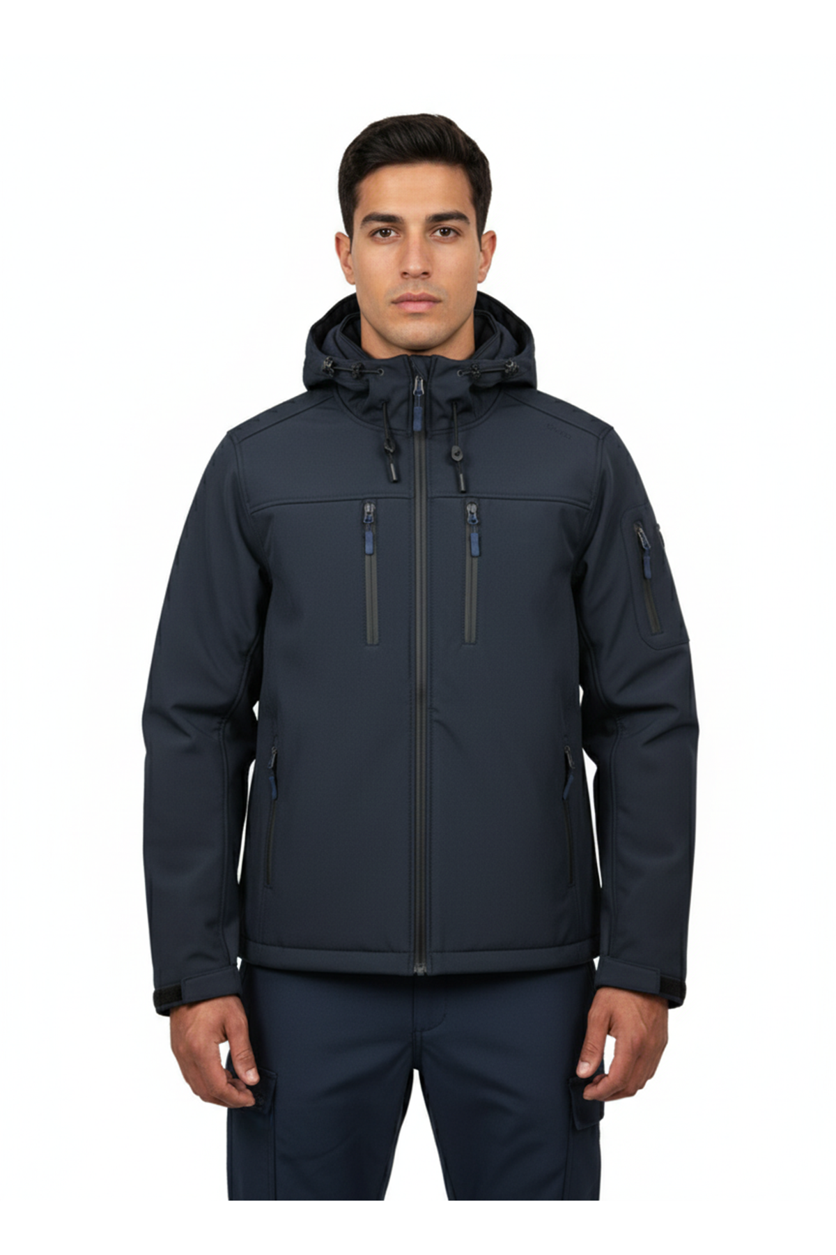 NOBLE KAPÜŞONLU SOFTSHELL MONT LACİVERT