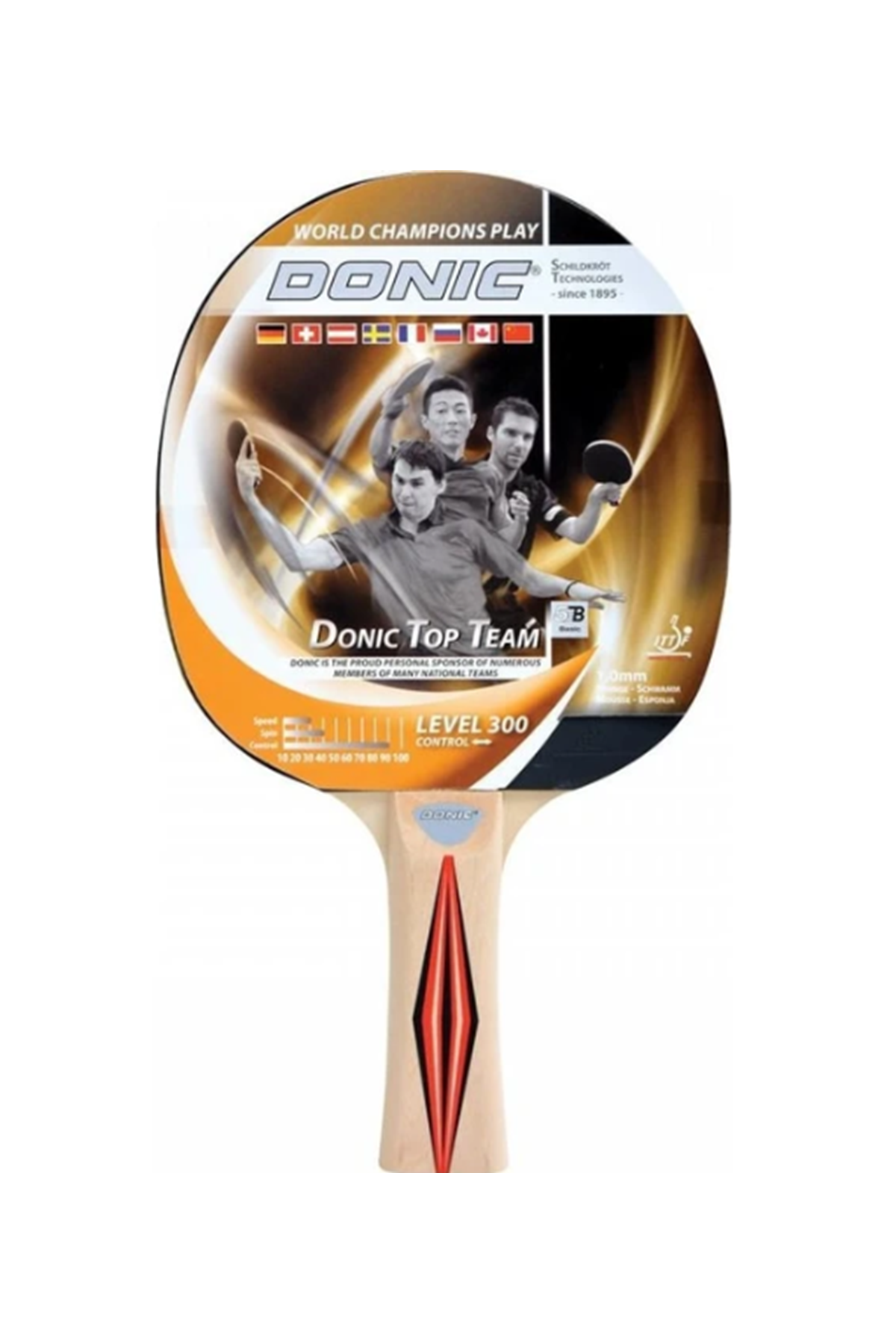 DONIC TOP TEAM 300 RAKET KIRMIZI/SİYAH