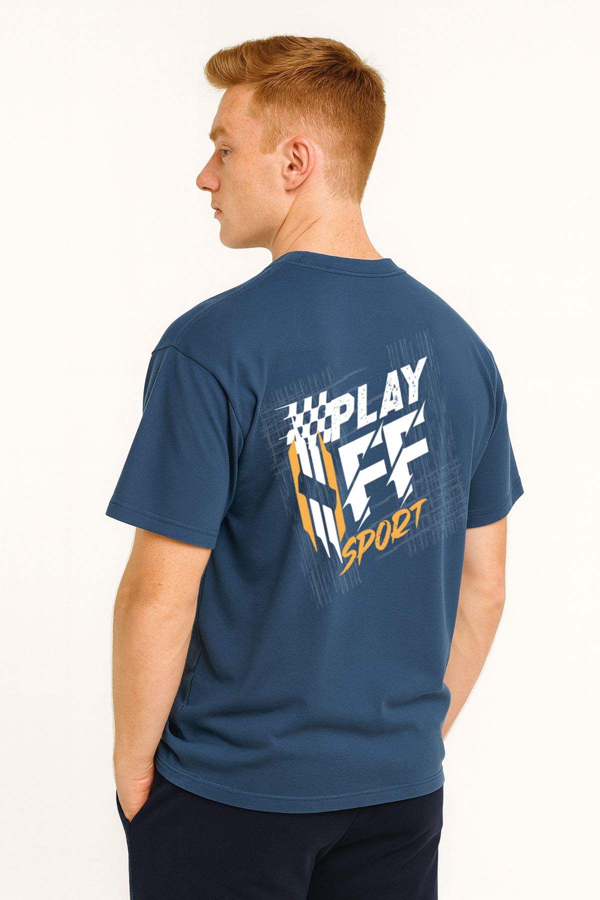 Playoff P T-Shirt Mavi