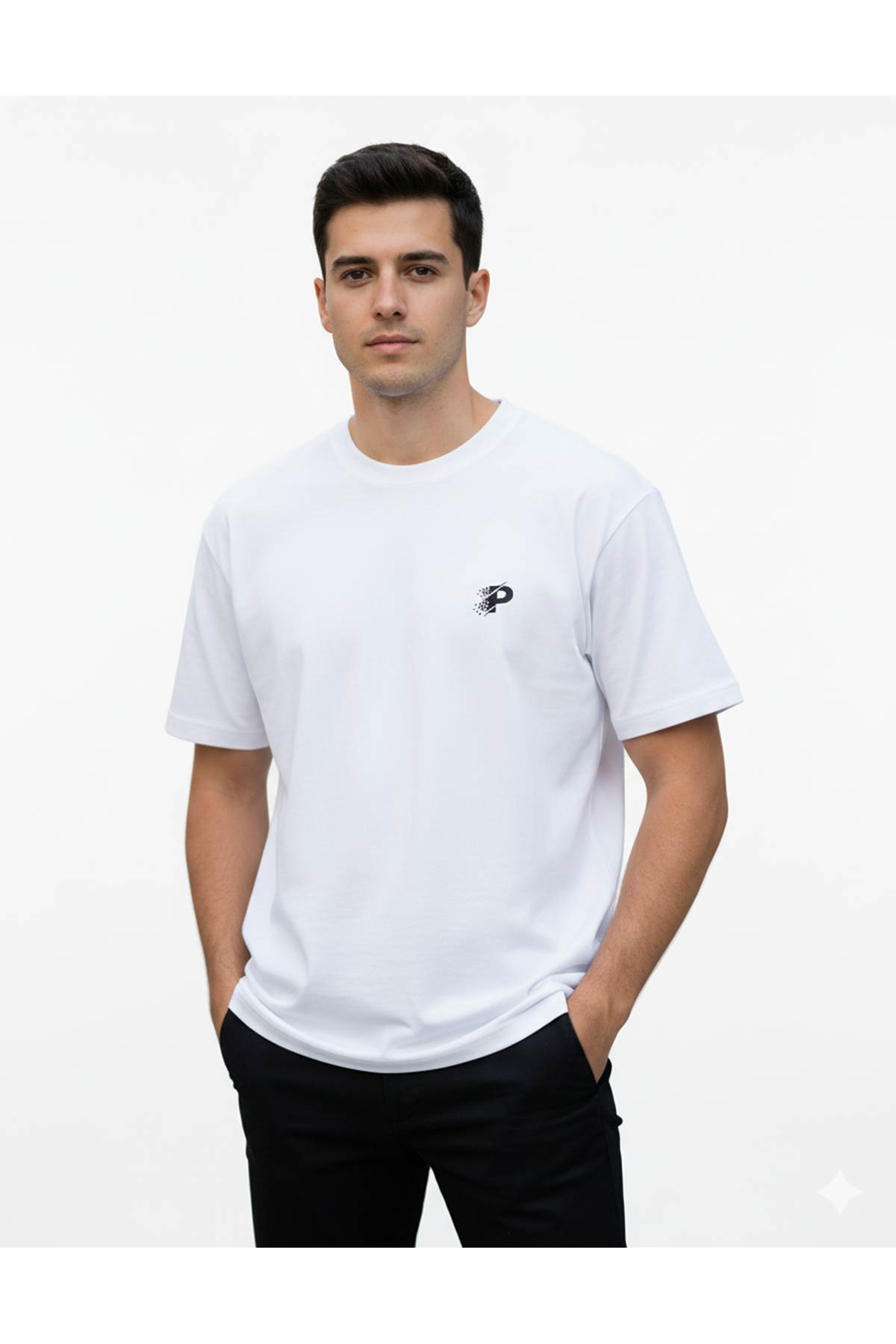 Playoff P T-Shirt Beyaz