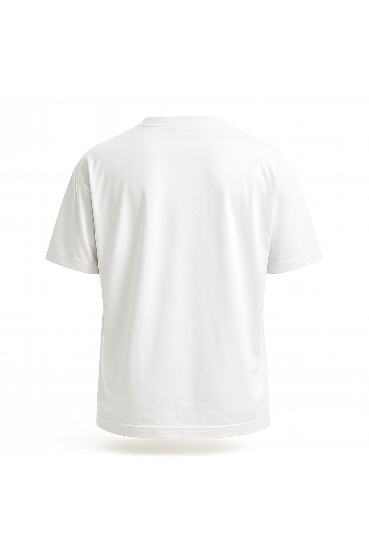 Playoff Spor T-Shirt Beyaz