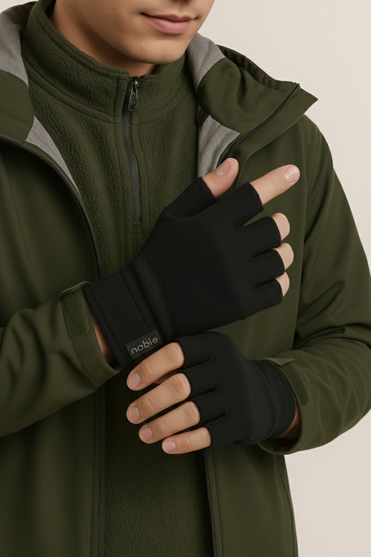 POLAR KESİK ELDİVEN  SİYAH