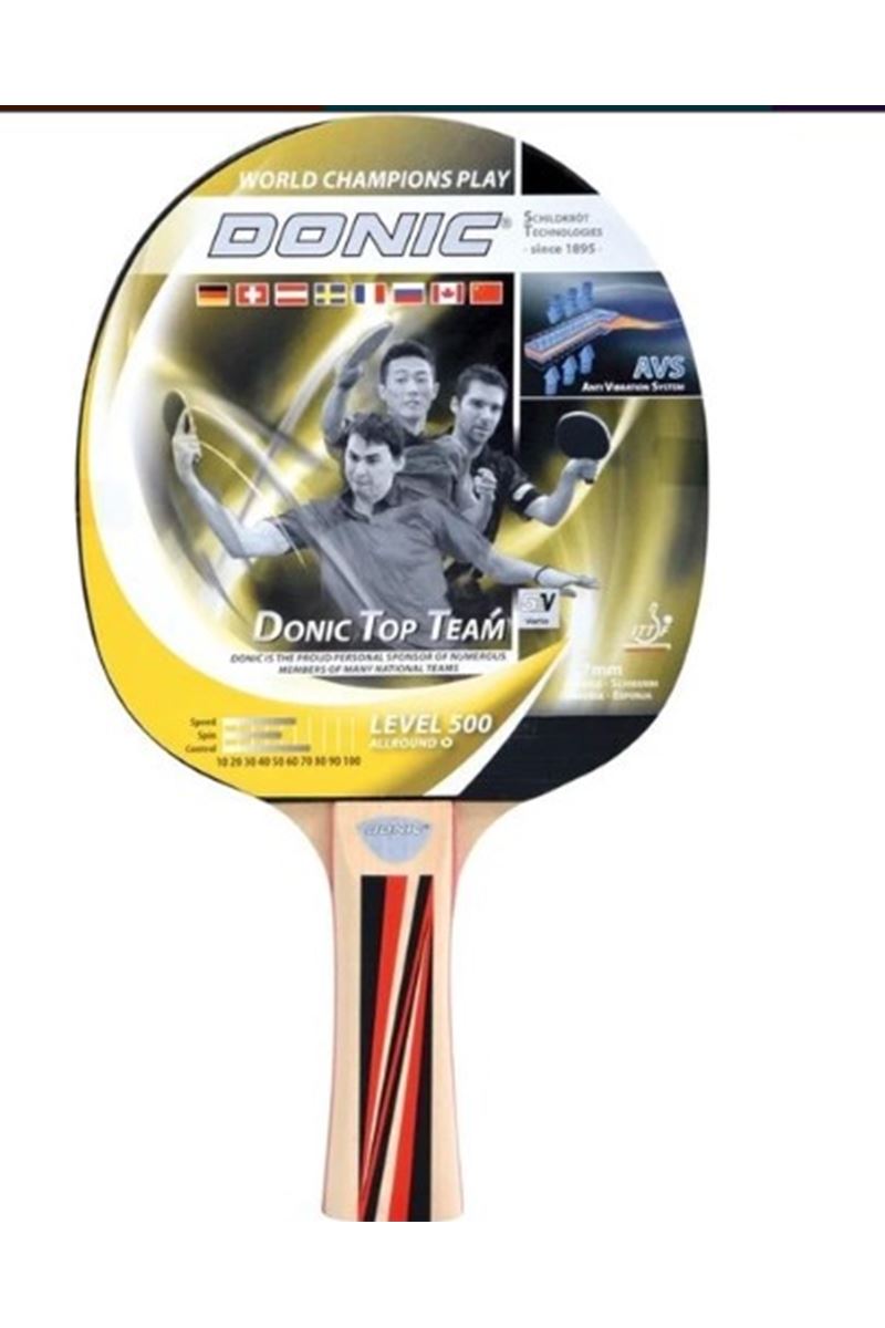 DONIC TOP TEAM 500 RAKET KIRMIZI/SİYAH