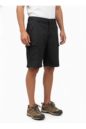 Noble Plus Playoff Erkek Şort Kapaklı Cep Siyah