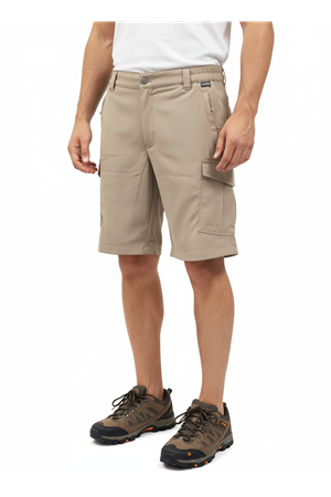 NOBLE PLUS ERKEK ŞORT KAPAKLI CEP BEJ