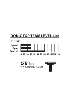 DONIC TOP TEAM 400 RAKET KIRMIZI/SİYAH