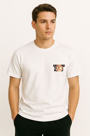 Playoff Basketbol T-Shirt Beyaz