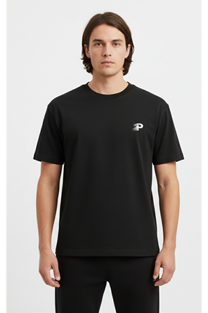 Playoff P T-Shirt Siyah